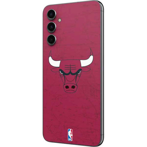NBA Chicago Bulls Red Distressed Galaxy A14 5G Skin